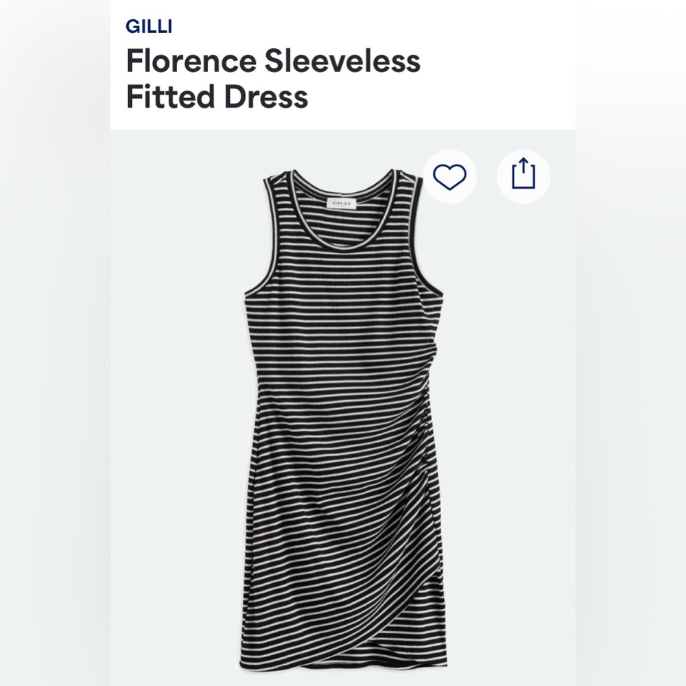 Sleeveless fitted dress